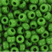 Miyuki seed beads 6/0 - Opaque green 6-411